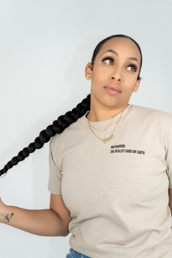 Nude Oversized Boyfriend T